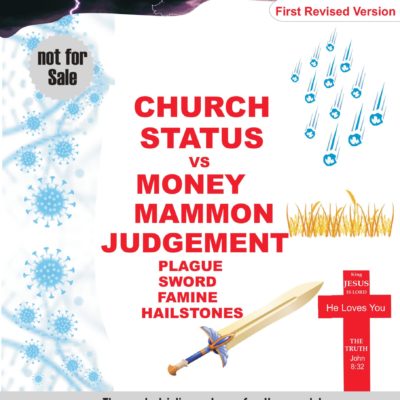 Church Status Vs Money Mammon Judgement