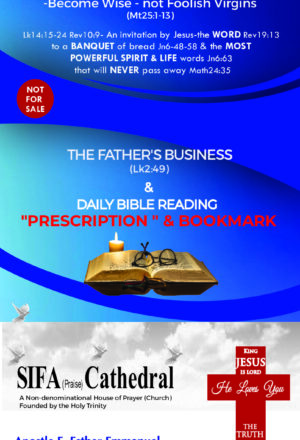 Daily Bible Reading "Prescription" & Bookmark